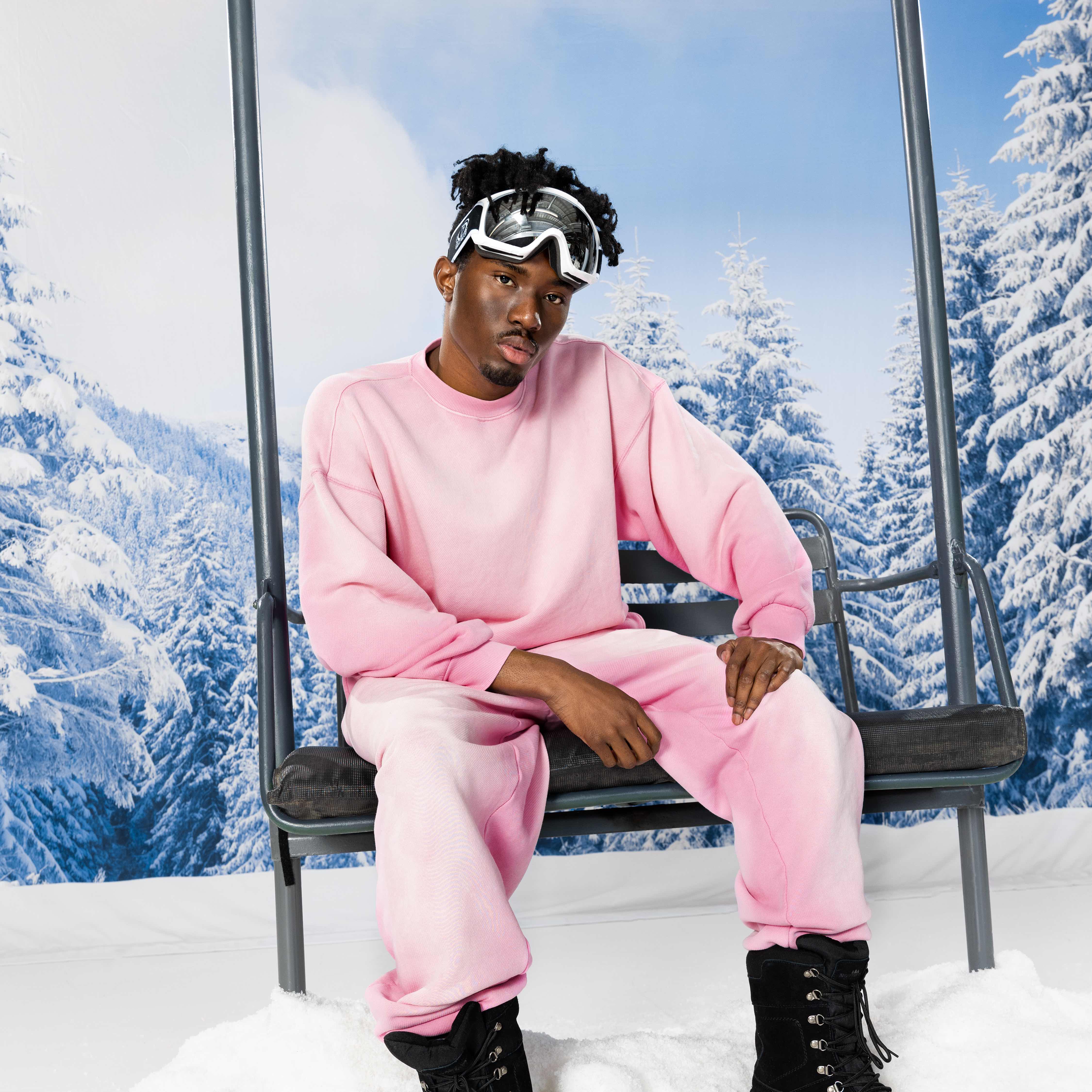 Pink Sun Faded Crew Neck - Image 4